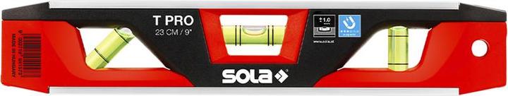 Image du produit Sola Messwerkzeuge Niveau torpille T PRO 23 cm aluminium/plastique ABS rouge/noir 1 mm/m 1 mm/m (0.10 cm)