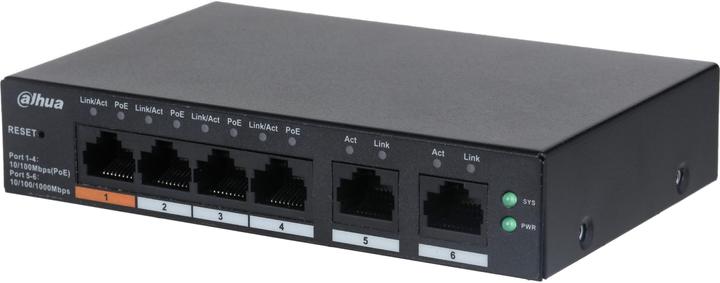 Produktbild Dahua Switch||CS4006-4ET-60|Type L2|Desktop/pedestal|PoE ports 4|CS4006-4ET-60 (6 Ports)