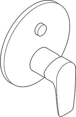 Actual product image Kludi PURE&SOLID flush-mounted shower mixer Push fine fittings m functional unit chr