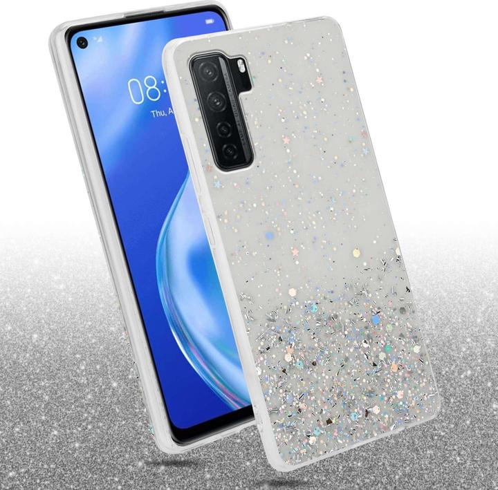 Actual product image Cadorabo Bumper Case for Huawei P40 LITE 5G / NOVA 7 SE TPU funkelnder Glitter (Huawei Nova 7 SE, Huawei P40 Lite 5G)