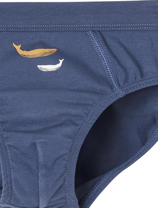 Actual product image Vertbaudet 7er-Pack Jungen Slips mit Bio-Baumwolle, Wale (140, pack of 7)