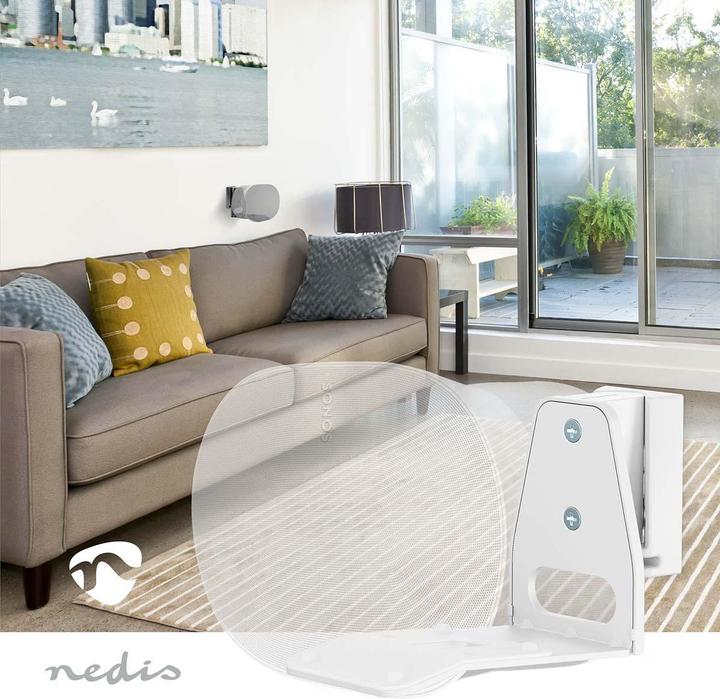 Actual product image Nedis Speaker holder - Compatible with: Sonos Era300 - wall - 5 kg - swivel/tilt - tiltable (1 pcs., Wall installation, Rotatable, Tiltable)