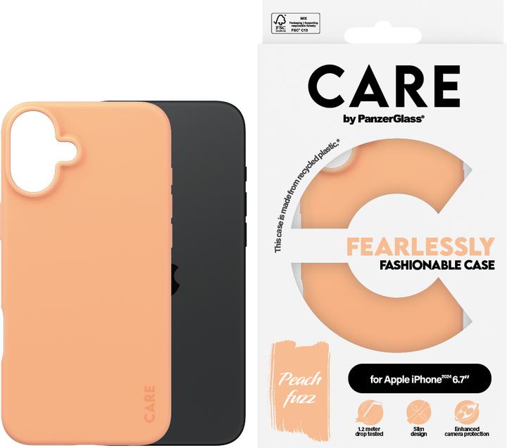 Produktbild PanzerGlass CARE Fashionable Case Peachy iPhone '24 6.7" (Apple iPhone 16 Plus)