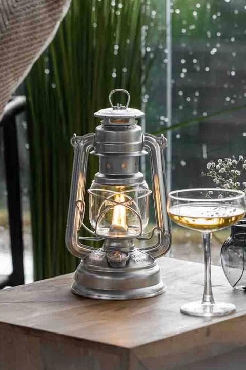Actual product image Feuerhand Storm Lantern 276 Nordic Grey