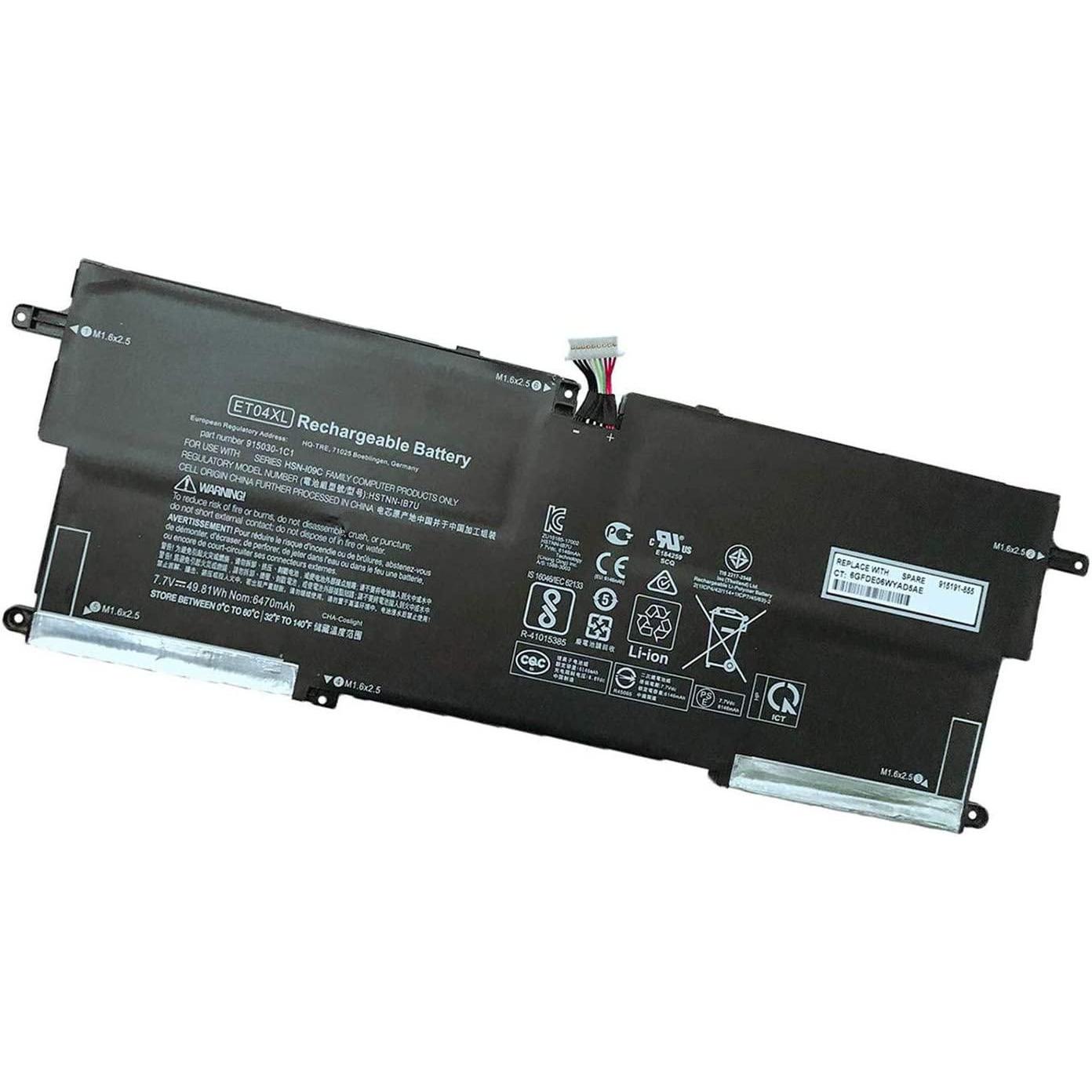 CoreParts Laptop Battery for HP (6300 mAh), Notebook Akku, Schwarz