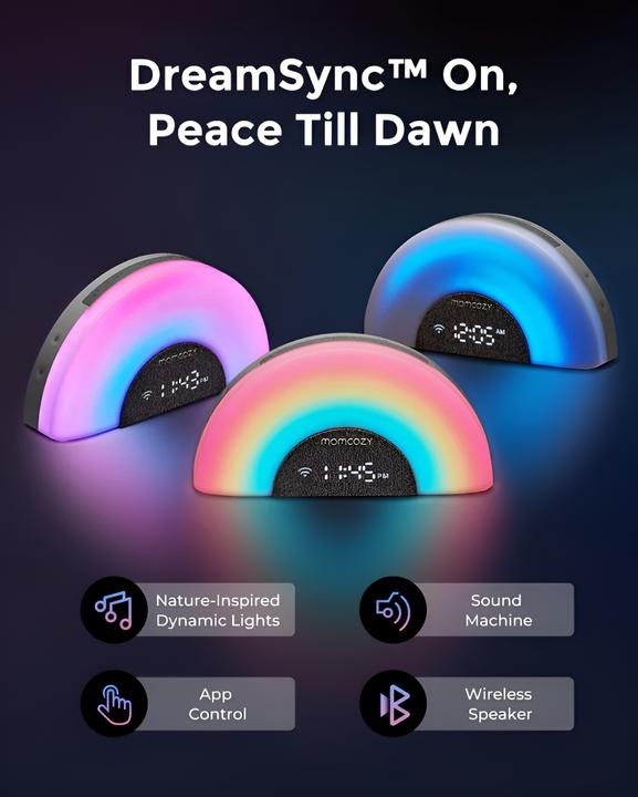 Actual product image Momcozy Rainbow White Noise Machine