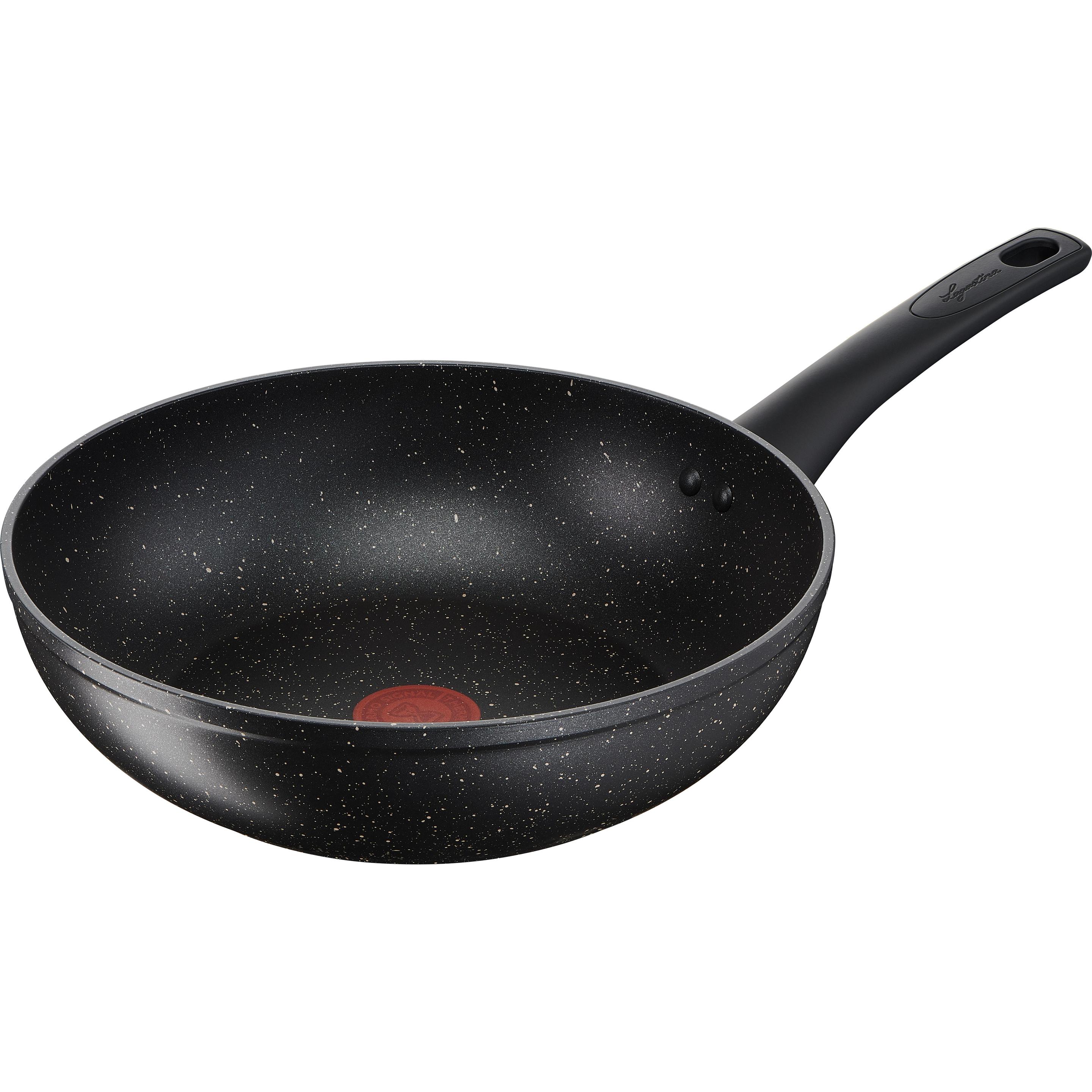 Lagostina Nero Wok, Einfaches Kochen, Ø 28 Cm, Padella + Pentola,