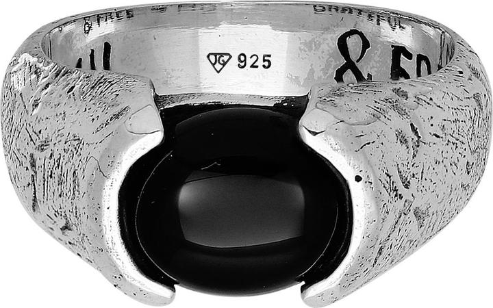 Immagine prodotto Haze & Glory Ring Liberty - Schwarzer Onyx 925 Silber (60, 925 Argento)