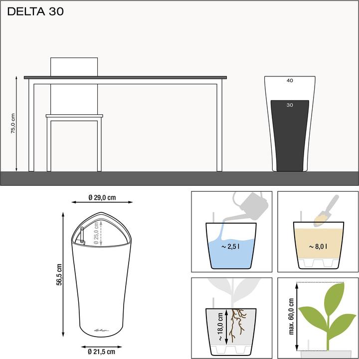 Produktbild Lechuza Delta (29 x 56.50 cm)