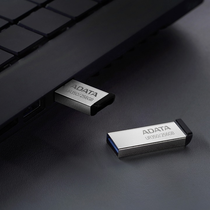 Image du produit Adata LECTEUR DE MÉMOIRE FLASH USB3.2 256G/UR350-256G-RSR/BK (256 Go, USB-A)
