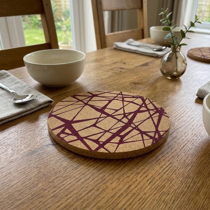 Actual product image Viking Topfuntersetzer «Scribble» (rund) aus Kork (Pan coaster)