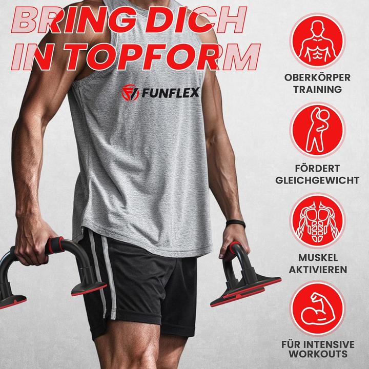 Produktbild Funflex Push-up Bars mit rutschfestem Griff -Liegestützgriffe