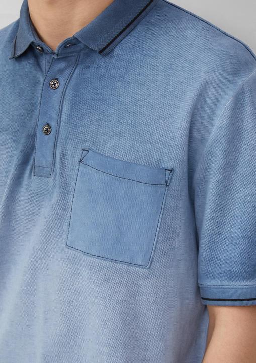 Produktbild S.Oliver Polo-Shirt Piqué-Poloshirt mit Waschung und Brusttasche (XL)