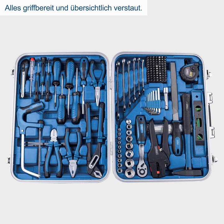 Actual product image Scheppach 173-teiliges Werkzeugkoffer-Set TB173 für Haushalt und Werkstatt (173 pieces)