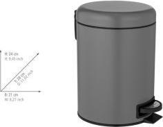 Actual product image Wenko Leman cosmetic bin 5.0 l grey (5 l)