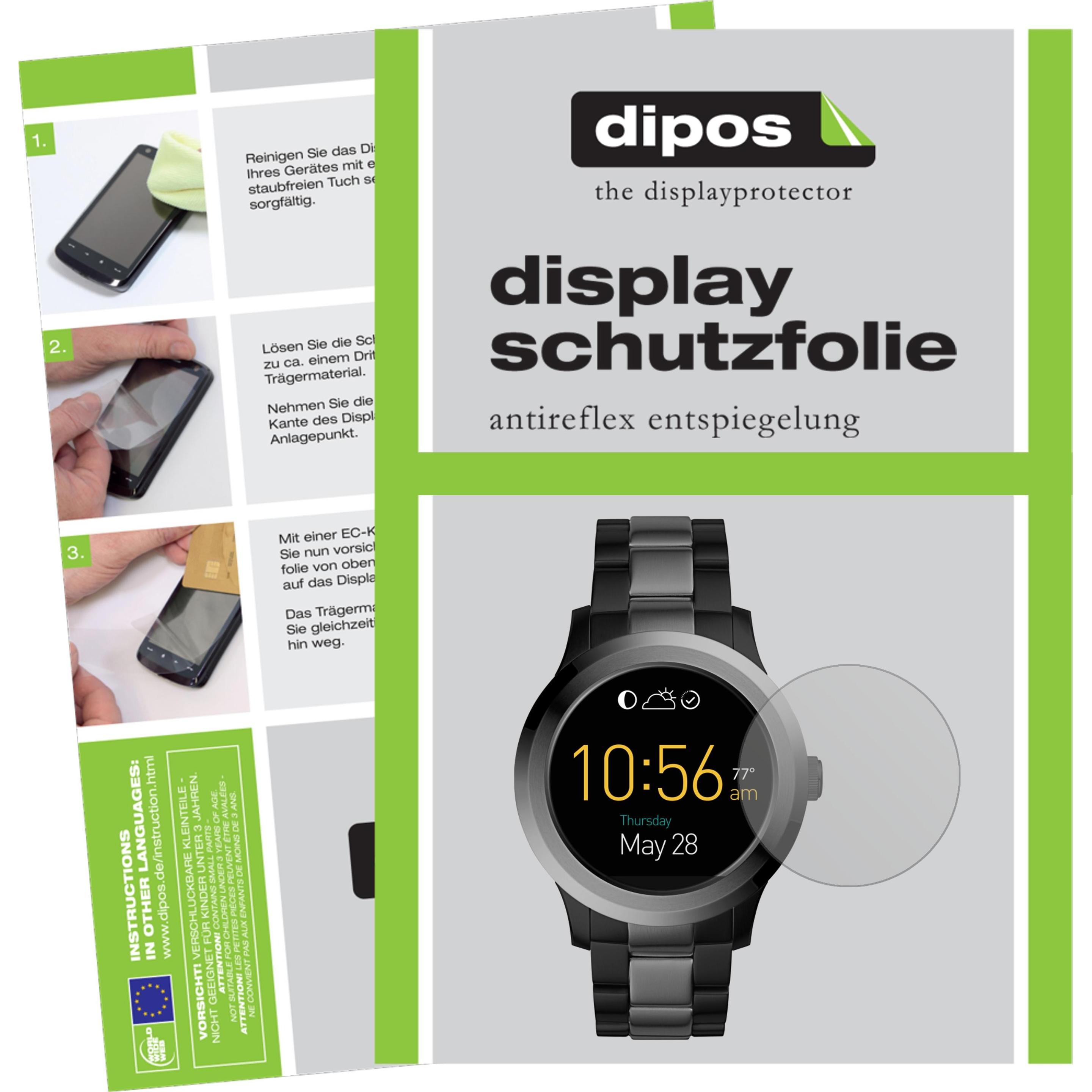 Dipos Displayschutzfolie Antireflex, Smartwatch Schutzfolie, Transparent