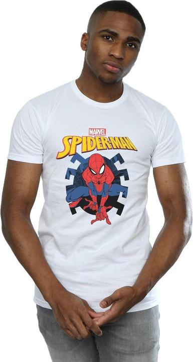 Produktbild SpiderMan Web Shooting Emblem Logo TShirt (S)