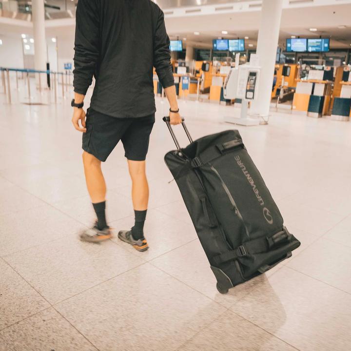 Actual product image Lifeventure Expedition Clamshell Duffle, 110 Litre Rigid-Base, Black (Additional padding)