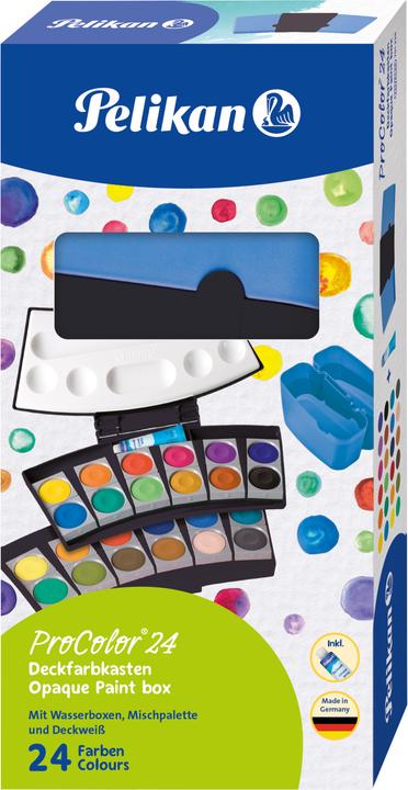 Produktbild Pelikan Deckfarbkasten ProColor 735, 24 Farben, schwarz/blau (Schwarz/Blau, 24 ml)