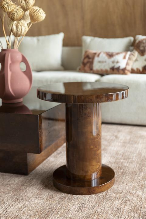 Image du produit Dutchbone Side Table Quinn Walnut