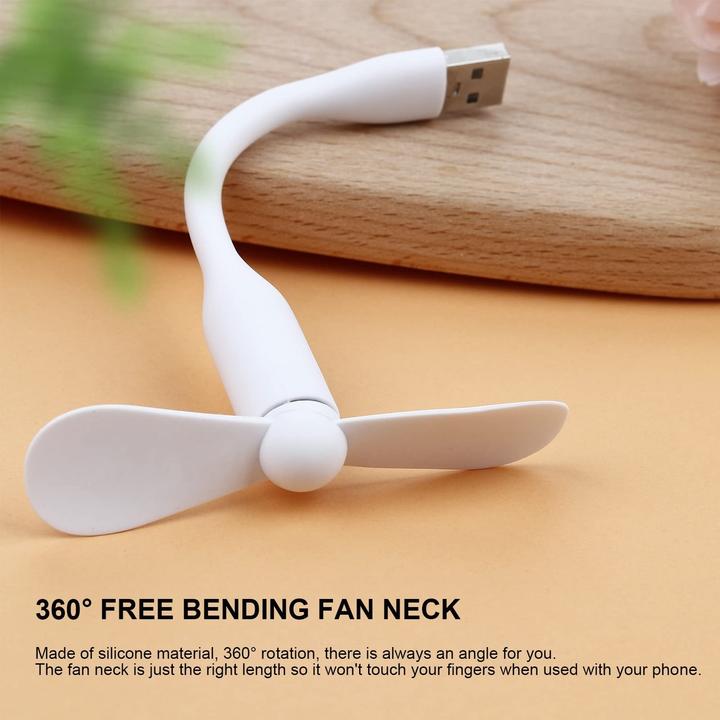 Actual product image PhoneLook Mini USB-A Ventilator für Laptop / Tablet Flexibles Silikon Design