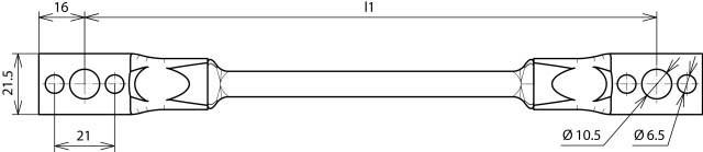 Produktbild Dehn 377510 Kabel für puentear 500 mm Flexible Kupfer/Aluminium (Sonstige)