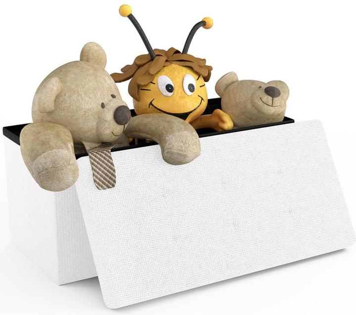 Actual product image Intirilife Bench 76x38x38 cm in SNOW WHITE (38.76 cm)