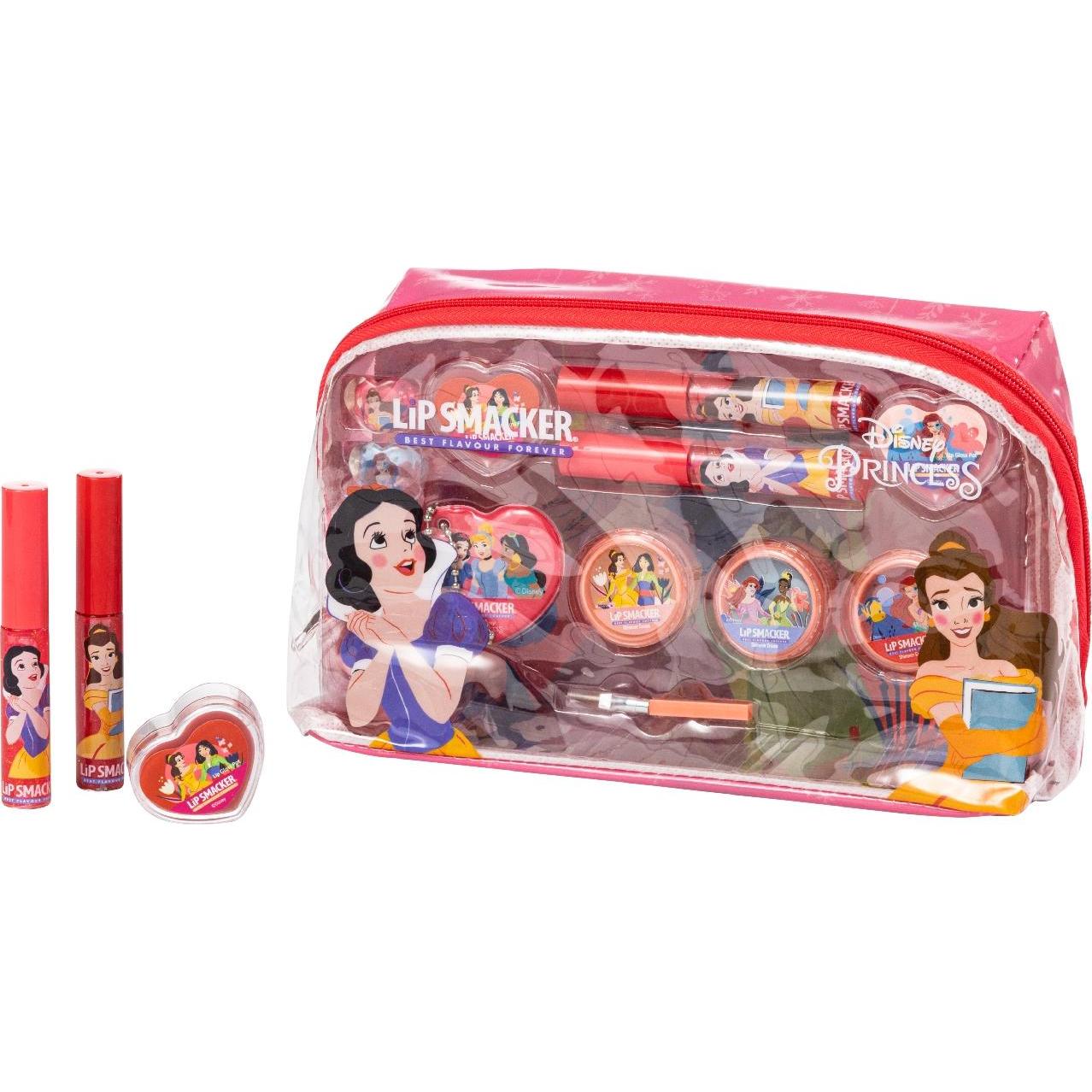 Lip Smacker, Rossetto + Lucidalabbra, Borsa per il trucco essenziale della Principessa Disney