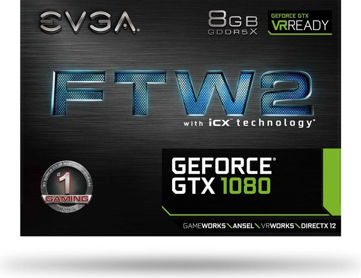 Immagine prodotto EVGA GeForce GTX 1080 FTW 2 Gaming (8 GB)