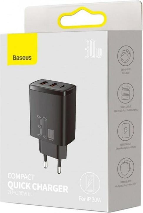 Actual product image Baseus Compact Quick Charger (30 W)