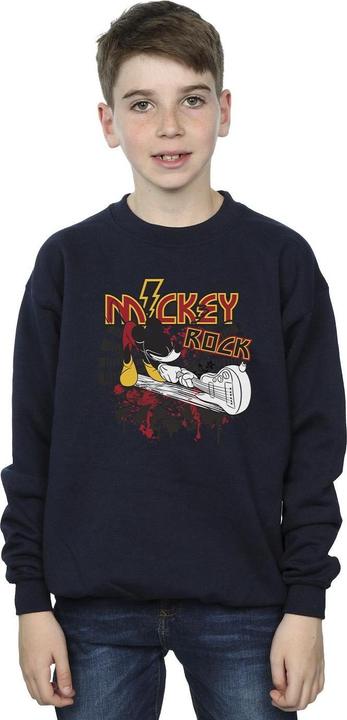 Actual product image Disney Boys Mickey Mouse Smash Guitar Rock Sweatshirt (152, 158)