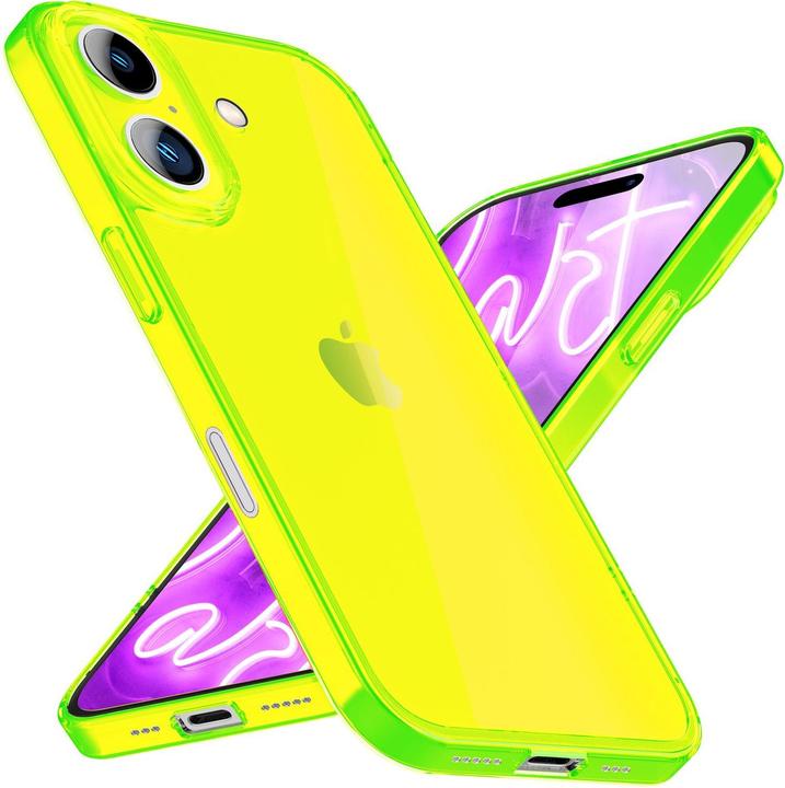 Immagine prodotto Nalia Copertura in silicone trasparente al neon (Apple iPhone 16)