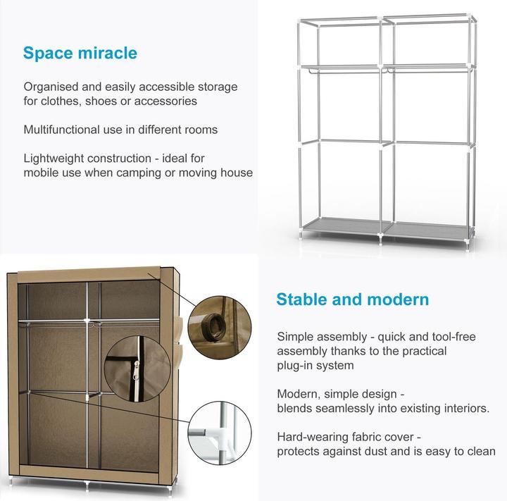 Immagine prodotto Intirilife Armadio (108 x 45 x 170 cm)