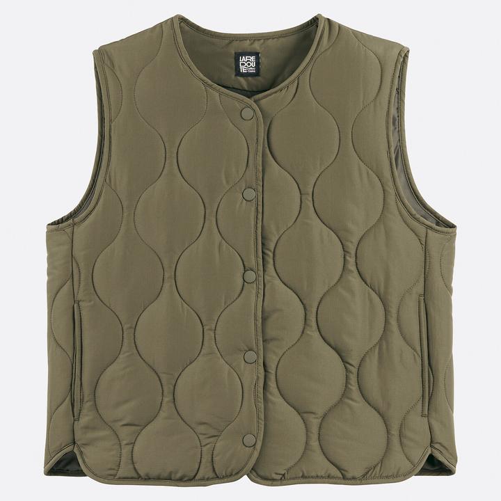 La Redoute Collections Steppgilet mit Druckknöpfen