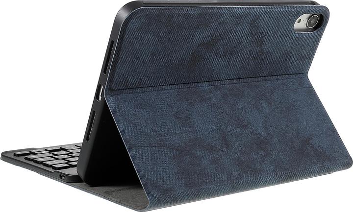 Produktbild Cazy Tastatur Hülle Kompatibel mit iPad Mini 2022 (6th Gen) - Schutz Etui mit magnetisch Abnehmbarer (Eng. Int., iPad mini 6)