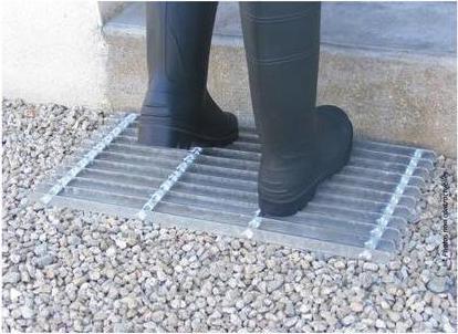 Image du produit Guillouard Grille-racle-pieds pour l'extérieur en acier em
