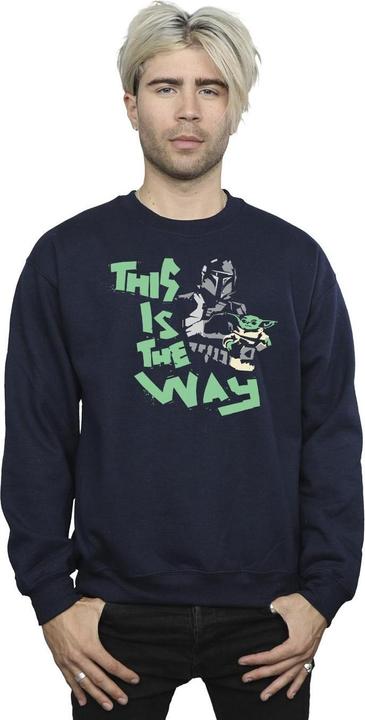 Actual product image Star Wars Mens The Mandalorian This Is The Way Duo Sweatshirt (XXL)