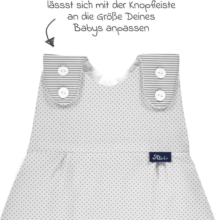 Image du produit Alvi Schlafsäcke 2-tlg. Schlafsack Baby-Mäxchen - Dots - Grey