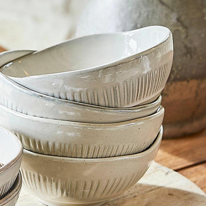 Actual product image Loberon Schüssel 6er Set Périers beige (6 pcs.)