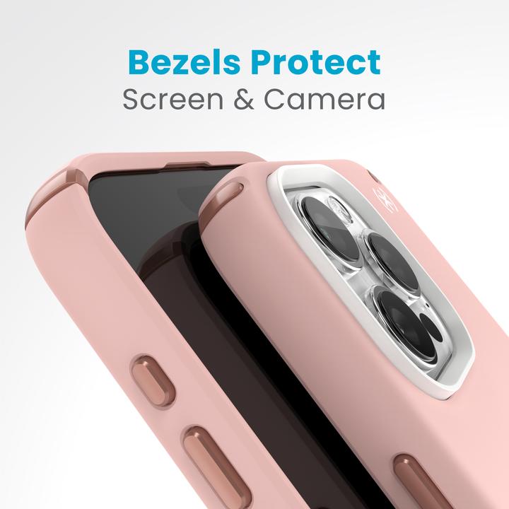 Actual product image speck Presidio2 Pro + MS Apple iPhone 15 Pro Max Dahlia Pink - with Microban (Apple iPhone 15 Pro Max)