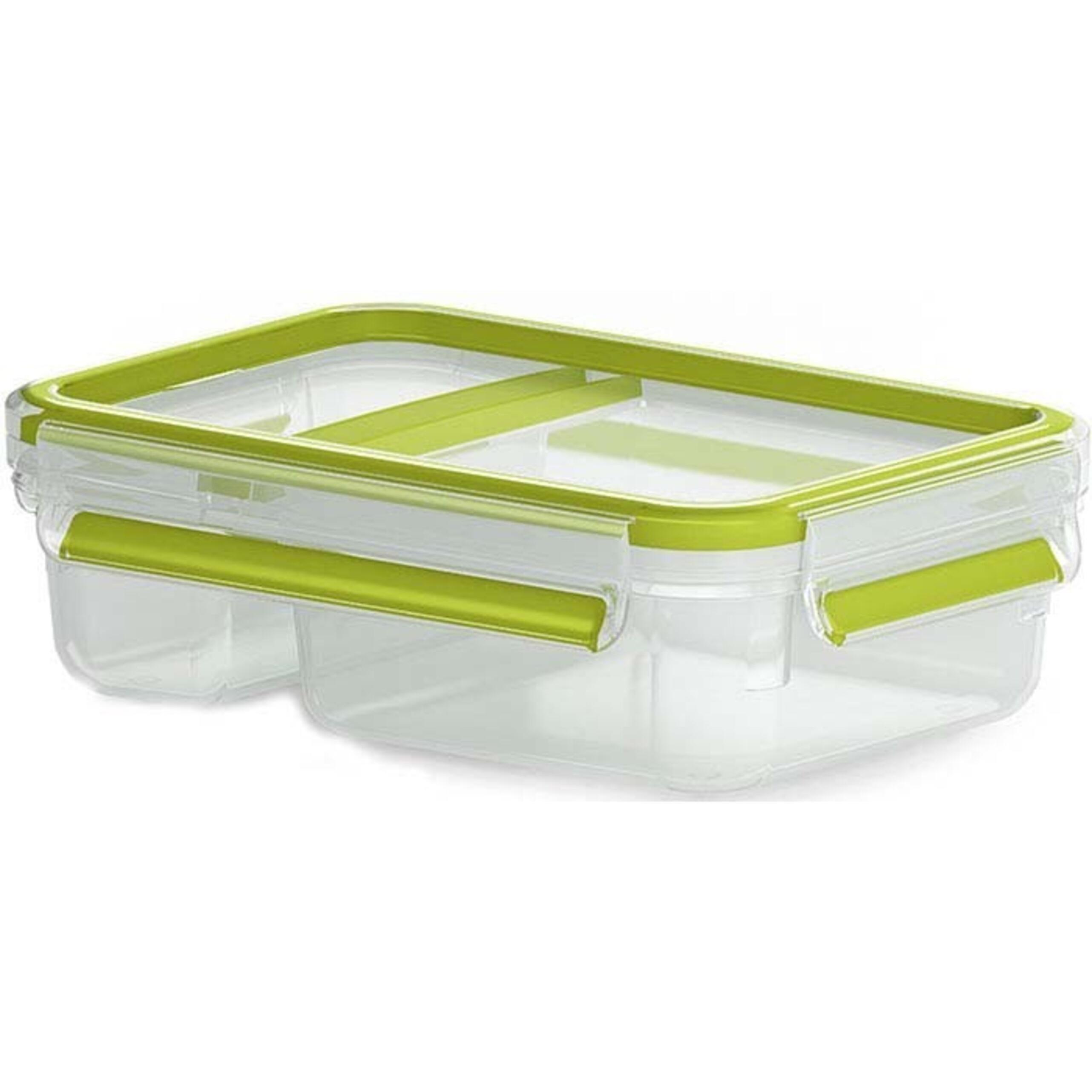 Emsa Joghurtbox Clip & Go, Lunchbox, Grün, Transparent