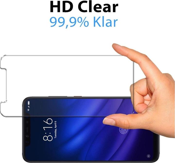 Actual product image Screenguard Xiaomi Mi 8 Pro bulletproof glass protective film Case Friendly Design (1 pcs., Mi 8 Pro)