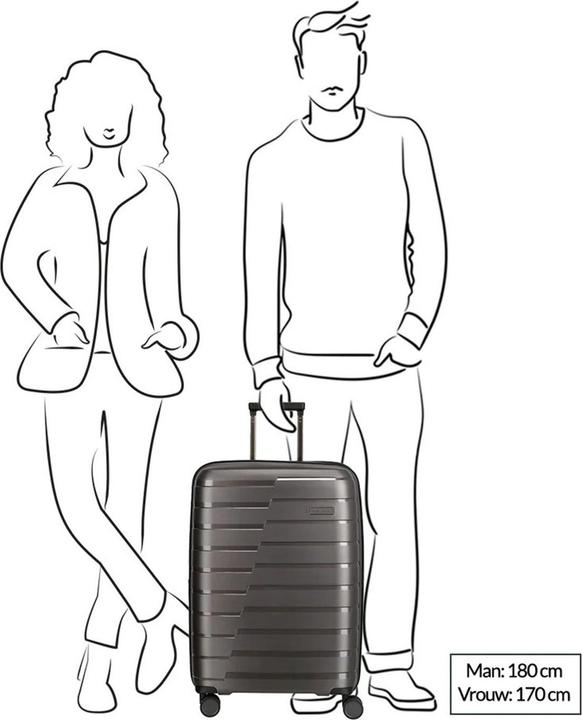 Image du produit Travelite Trolley + valise Air Base 4 roues Trolley M