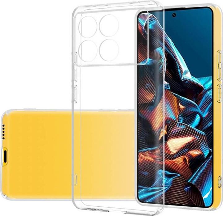 Actual product image Cover-Discount Xiaomi Poco X6 Pro - Silicone Rubber Case transparent (Xiaomi Poco X6 Pro)