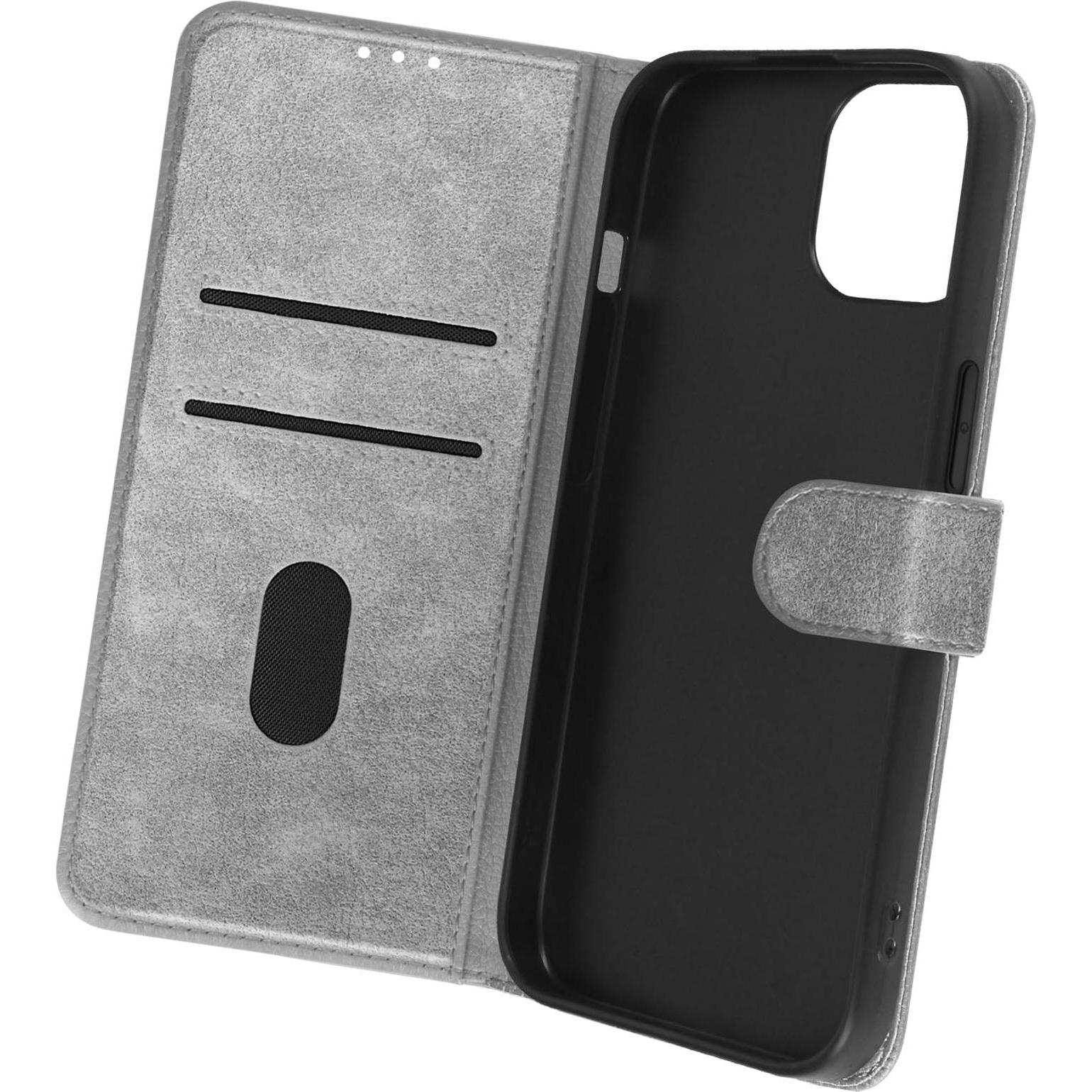Avizar Chesterfield Series (Apple iPhone 15 Pro Max), Smartphone Hülle, Grau