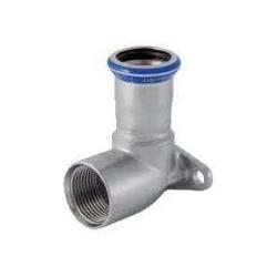 Thumbnail - Geberit, Rohrverbindungstechnik, Mapress Stainless steel 90° fittings with internal thread DN 12/15 (33403) (Pressverbin...