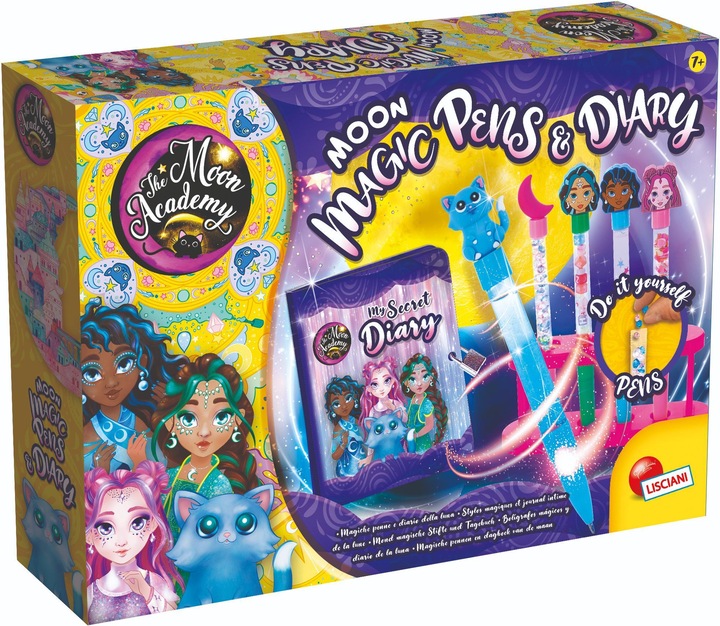 Actual product image Lisciani The Moon Academy Moon Magic Pens & Diary
