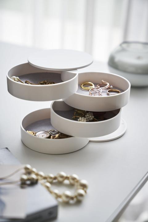Actual product image Yamazaki 4-tier TOWER jewellery box