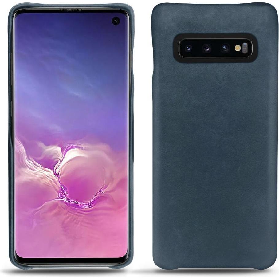 Noreve Lederschutzhülle (Samsung Galaxy S10), Smartphone Hülle, Blau