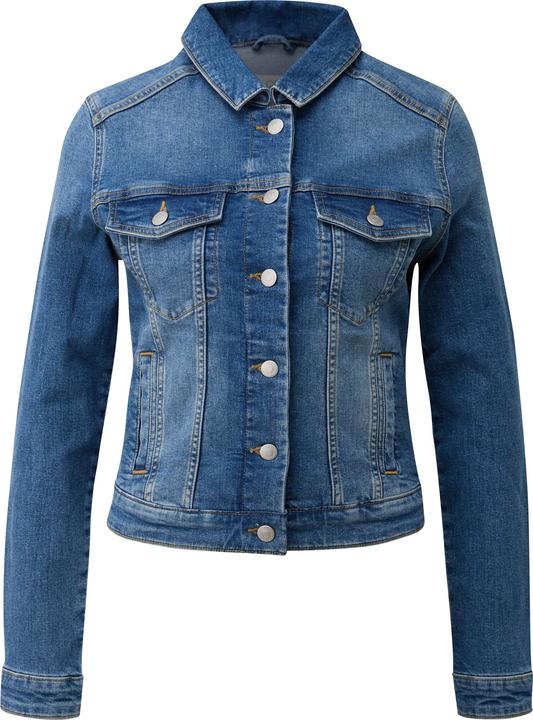 Actual product image s.Oliver Indoor-Jacke Elastische, schmal geschnittene Jeansjacke (S)